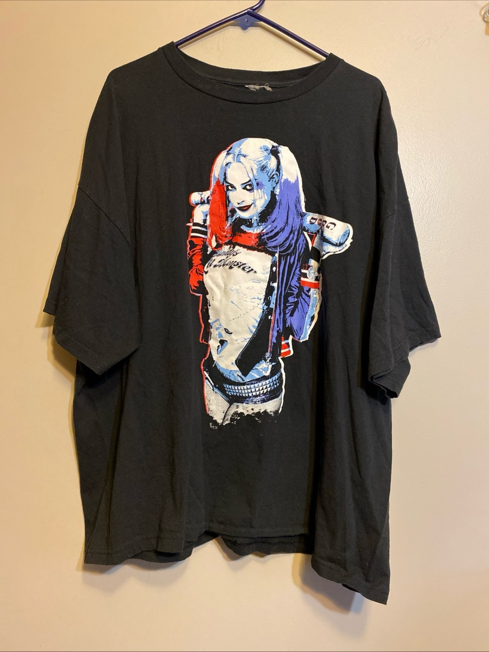 Harley Quinn Shirt Men’s 3X Suicide Squad Pin Up Graphic Print Dc Comics Batman